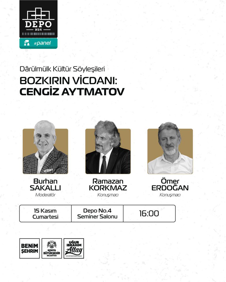 Bozkırın vicdanı Cengiz Aytmatov, Dârülmülk Kültür Söyleşileri’nde.

Köklerinden koparılan insan, belleğini yitiren toplum ve umuda direnen ruh…
Aytmatov’un dünyasını; insan, tabiat ve kader ekseninde yeniden okuyacağız.

🎙 Ramazan Korkmaz – Ömer Erdoğan