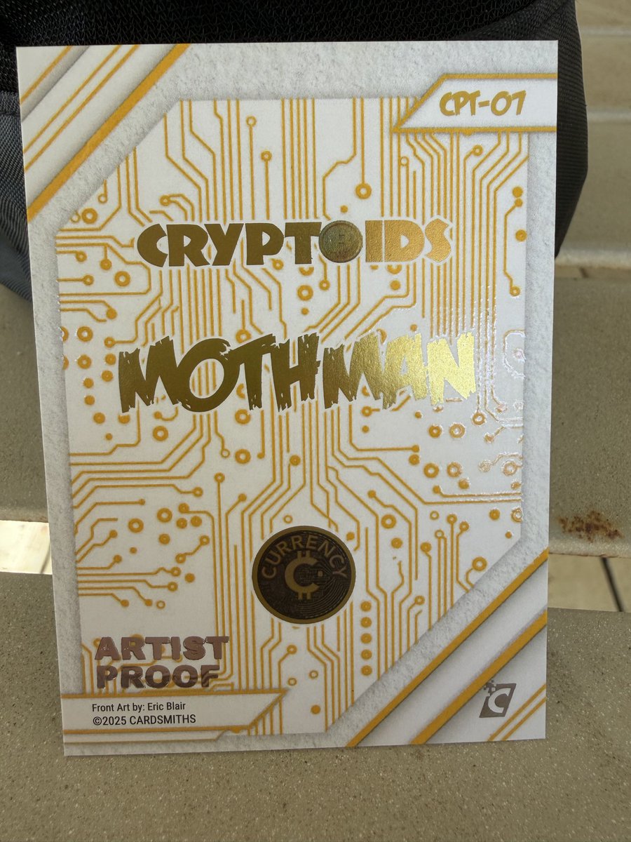 KilEat's tweet image. @CARDSMITHS_  hello I was wondering if you guys ever had your artists attend card shows. I have an incredible artist proof mothman I’d love Eric Blair to sign.