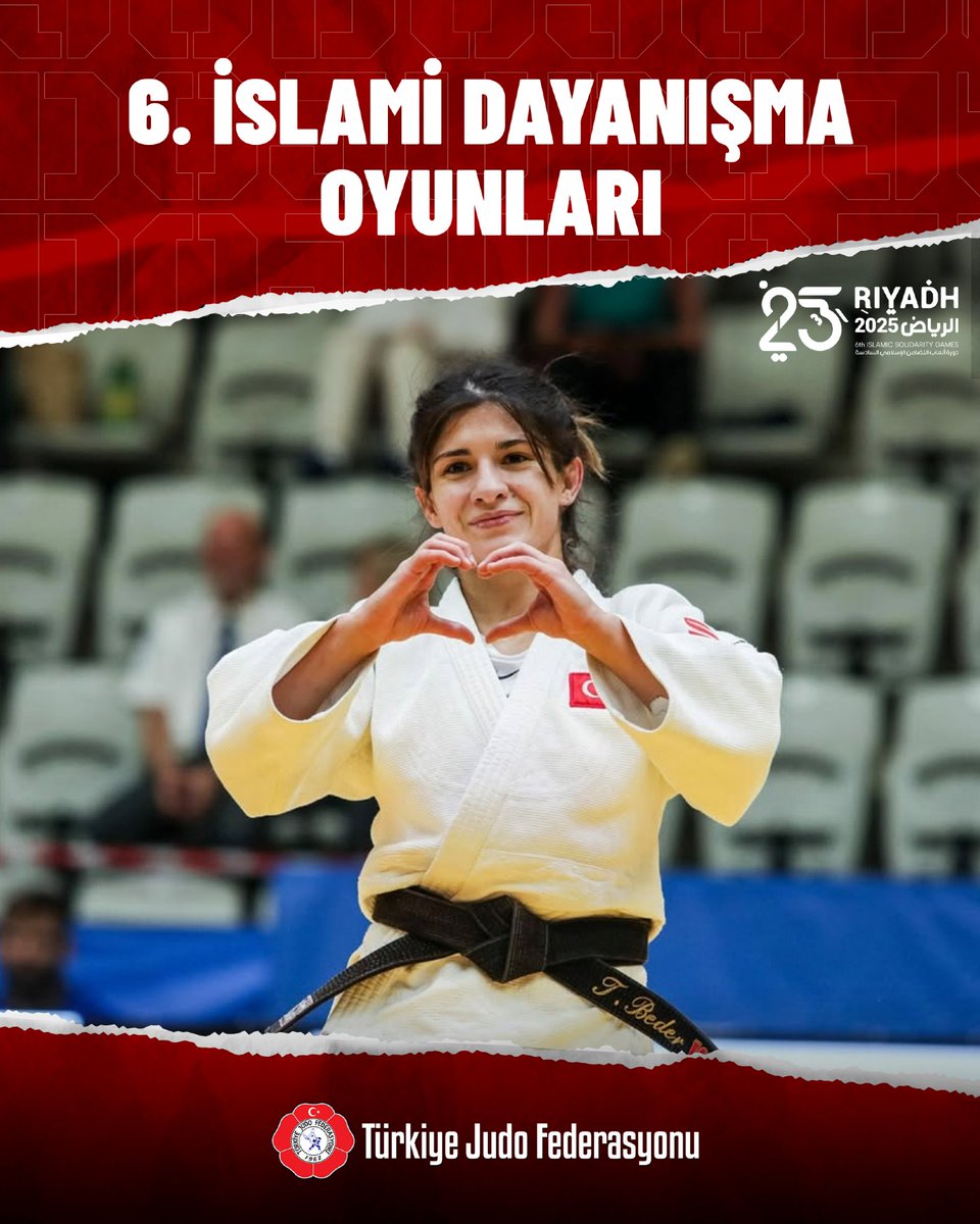 turkjudo's tweet image. 🥇 Tuğçe BEDER’den Altın Madalya! 🇹🇷🔥

6. İslami Dayanışma Oyunları’nda –48 kg kategorisinde mücadele eden milli judokamız Tuğçe BEDER, altın madalya kazandı! 🥋✨

Final müsabakasında Azerbaycanlı Konul ALIYEVA ile karşılaşan sporcumuz, rakibini mağlup ederek şampiyonluk…