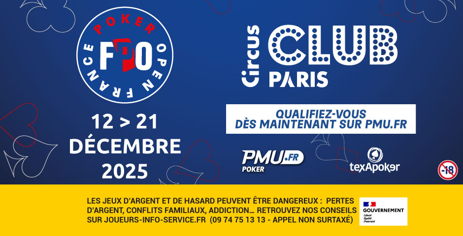 🔥 La saison 2025 du France Poker Open par PMU.fr se conclura en beauté du 12 au 21 décembre au <a href="/ClubCircusParis/">Club Circus</a> ! #poker #pokerlive #FPO

✍ Toutes les infos texapoker.net/fr/actualites/…