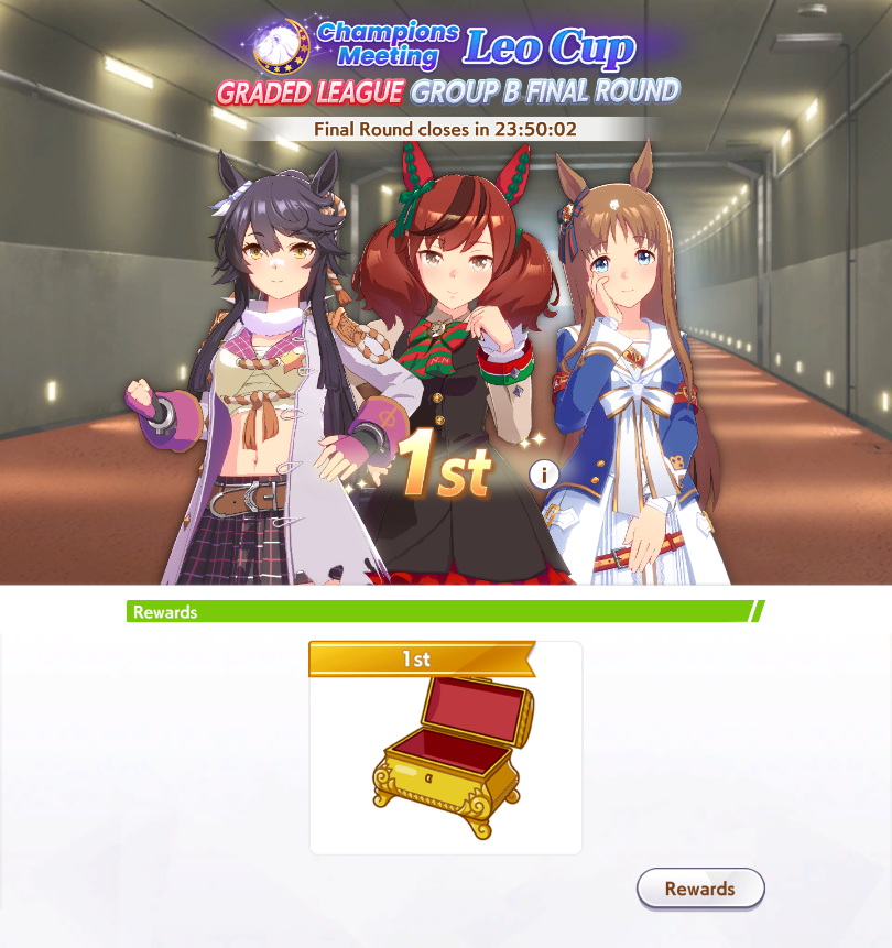 DrazBahamut's tweet photo. I was that bitch this Champions Meet in Uma Musume... Hihi https://t.co/zg1JyV5KBI