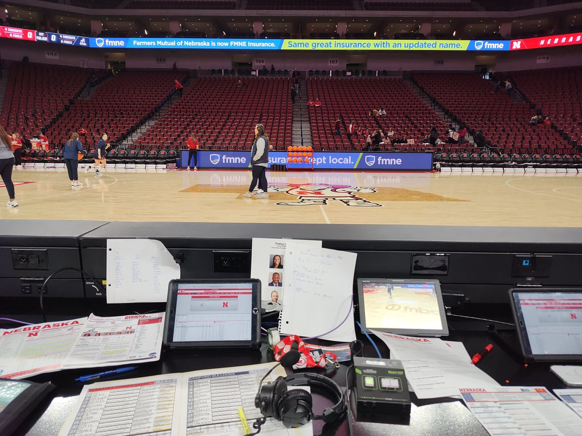 <a href="/BigTenPlus/">B1G+</a> from The Bank!
<a href="/HuskerWBB/">Nebraska Women's Basketball</a> takes on <a href="/SamfordWBB/">Samford Women's Basketball</a>!

Join <a href="/ruch_chase/">Chase Ruch</a>, <a href="/BridgerKroos/">Bridger Kroos</a> and I at 5pm on BTN+ for an electric matchup of 3-PT shooting teams.