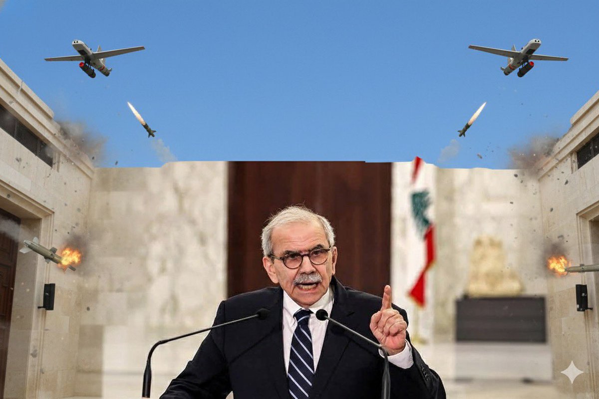 يدّعي نواف سلام إمتلاك قراري الحرب والسلم في جيبه وحده وبذات اللحظة التي يدلي فيها  بتصريحه تسمع أصوات  المسيرات الإسرائيلية فوق المقرّ الرسمي الذي يصرح منه ..
حكواتي