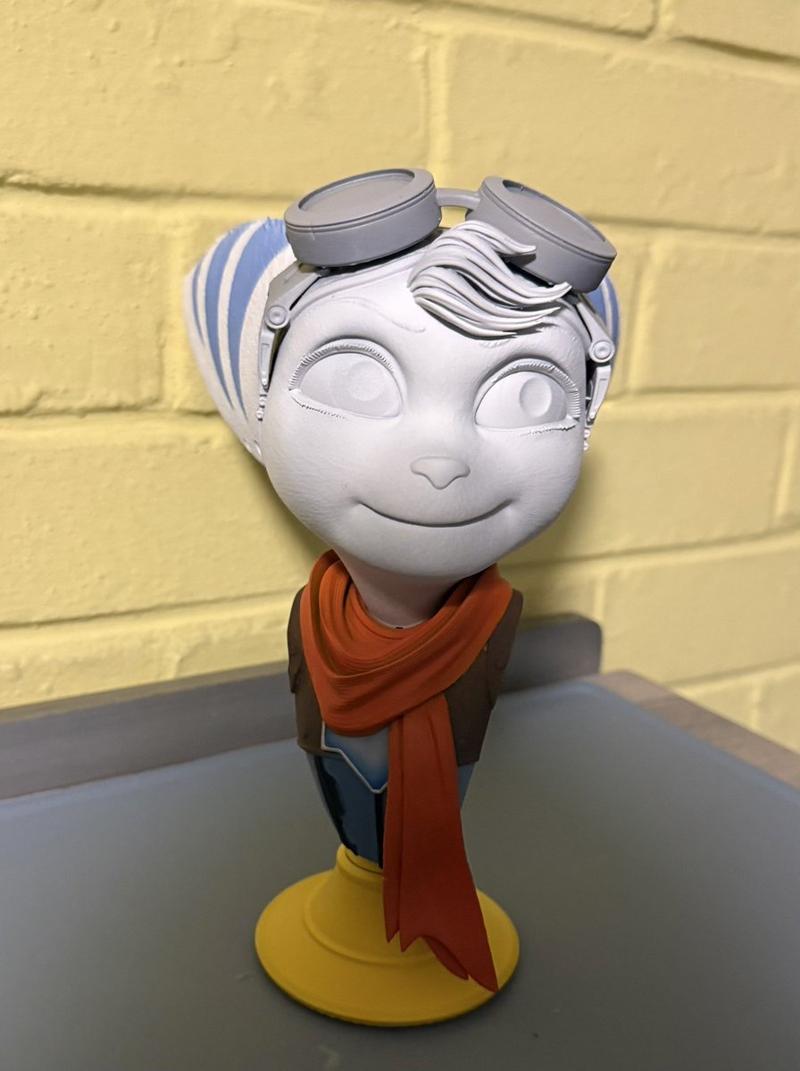 Libi3Dprinter's tweet image. Working on Rivet bust from rift apart 

#lombax #RatchetAndClank 

3d digital model available at @Gambody_com