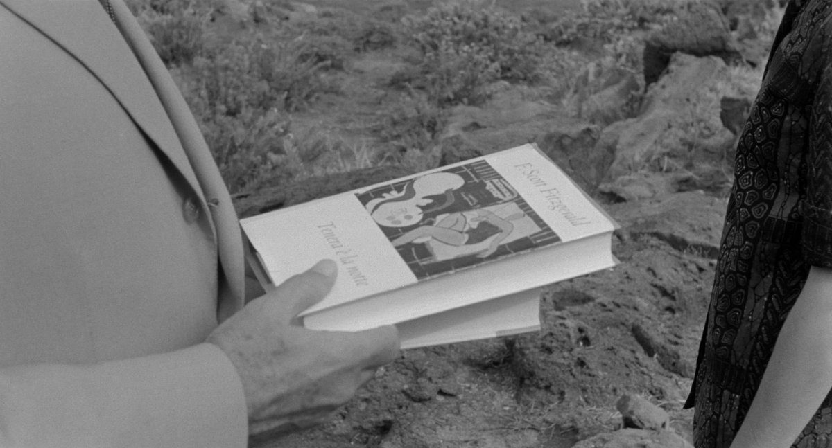 LewisBeerBlog's tweet image. In L’avventura, Anna has been reading Tender is the Night. On the cover is a painting by Matisse: a woman reclines beside an empty chair (she does not want company), her features blank as though she has effaced herself, at once eloquent and opaque...like Anna&apos;s disappearance.