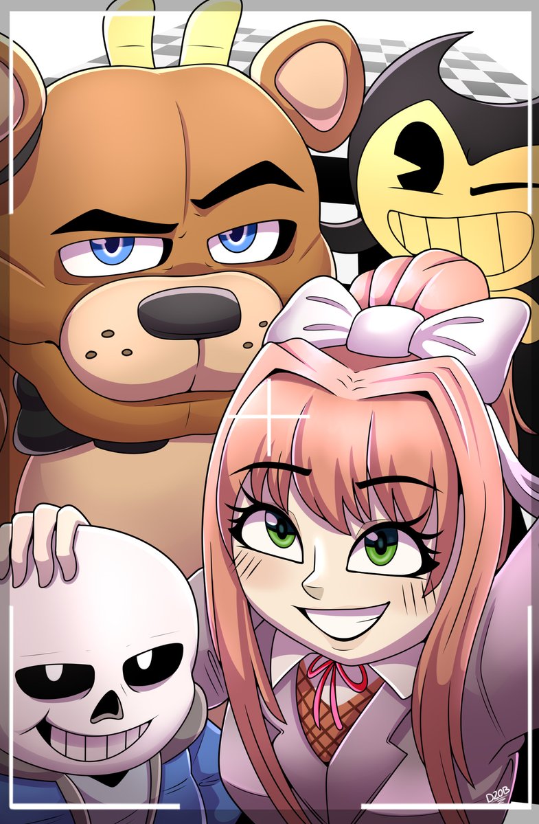 Dino20bryan's tweet image. &quot;Indie fellas&quot;

#FNAF #undertale #Bendy #DDLC