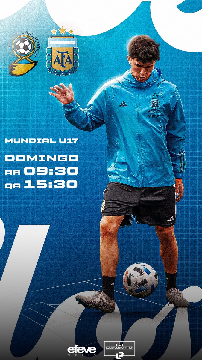 JSDesigns__'s tweet image. Placas para los pibes de Argentina 🇦🇷 en el partido de mañana vs Fiyi por el Mundial Sub-17.

#smsports #GraphicDesigner