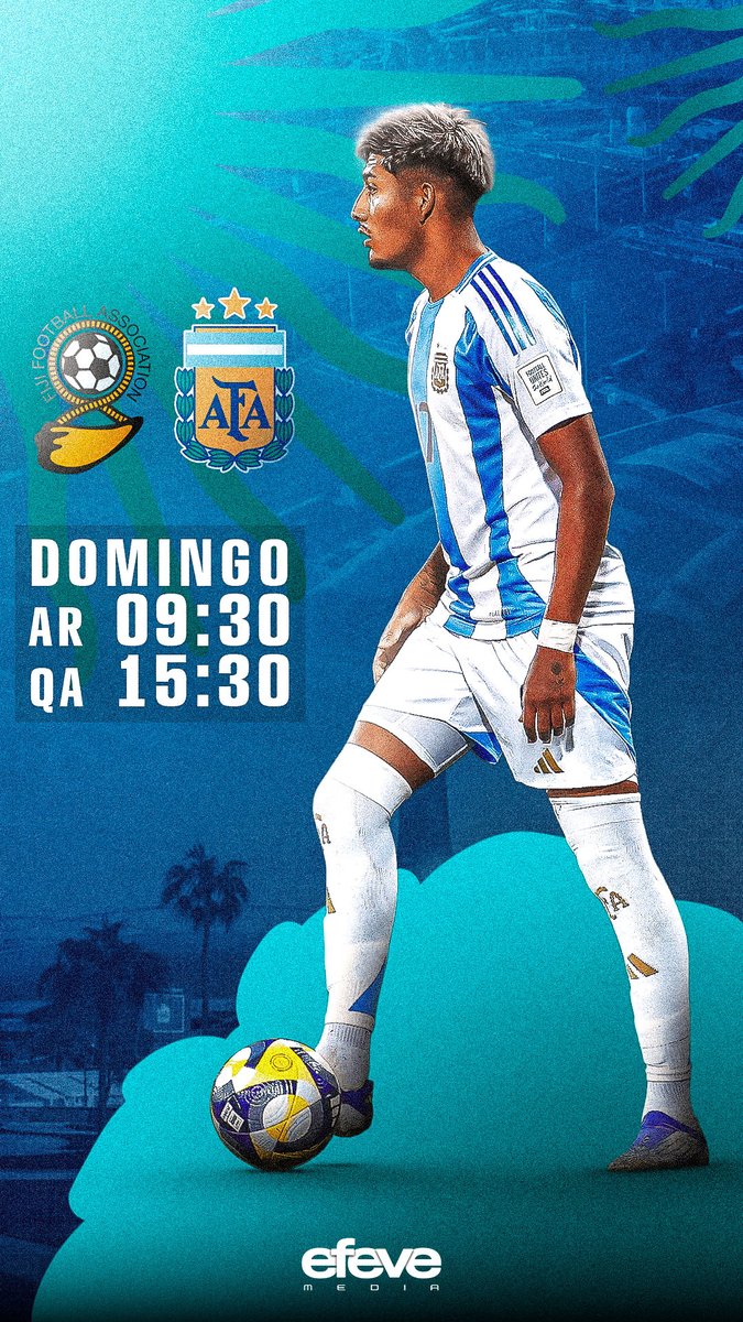 JSDesigns__'s tweet image. Placas para los pibes de Argentina 🇦🇷 en el partido de mañana vs Fiyi por el Mundial Sub-17.

#smsports #GraphicDesigner