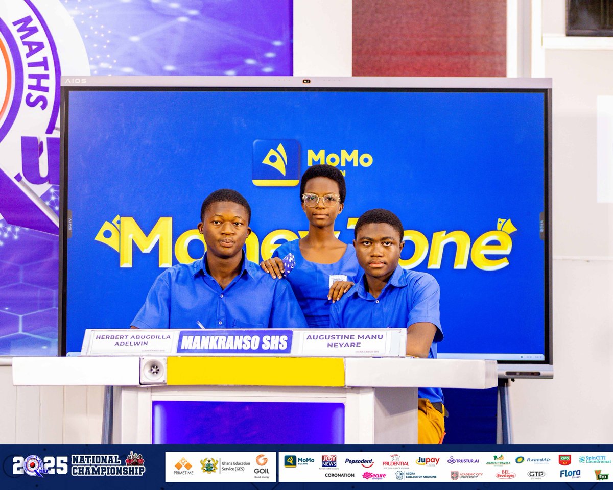 Thevokofficial's tweet image. 📍📍JUST IN📍📍

Mankraso SHS have mounted a signpost in front of their school entrance with pictures of the contestants who led the School to its first-ever NSMQ Semifinals.

Mankranso SHS advanced from the preliminary stage but was eliminated in the semifinals. ⭐

Stay tuned✅