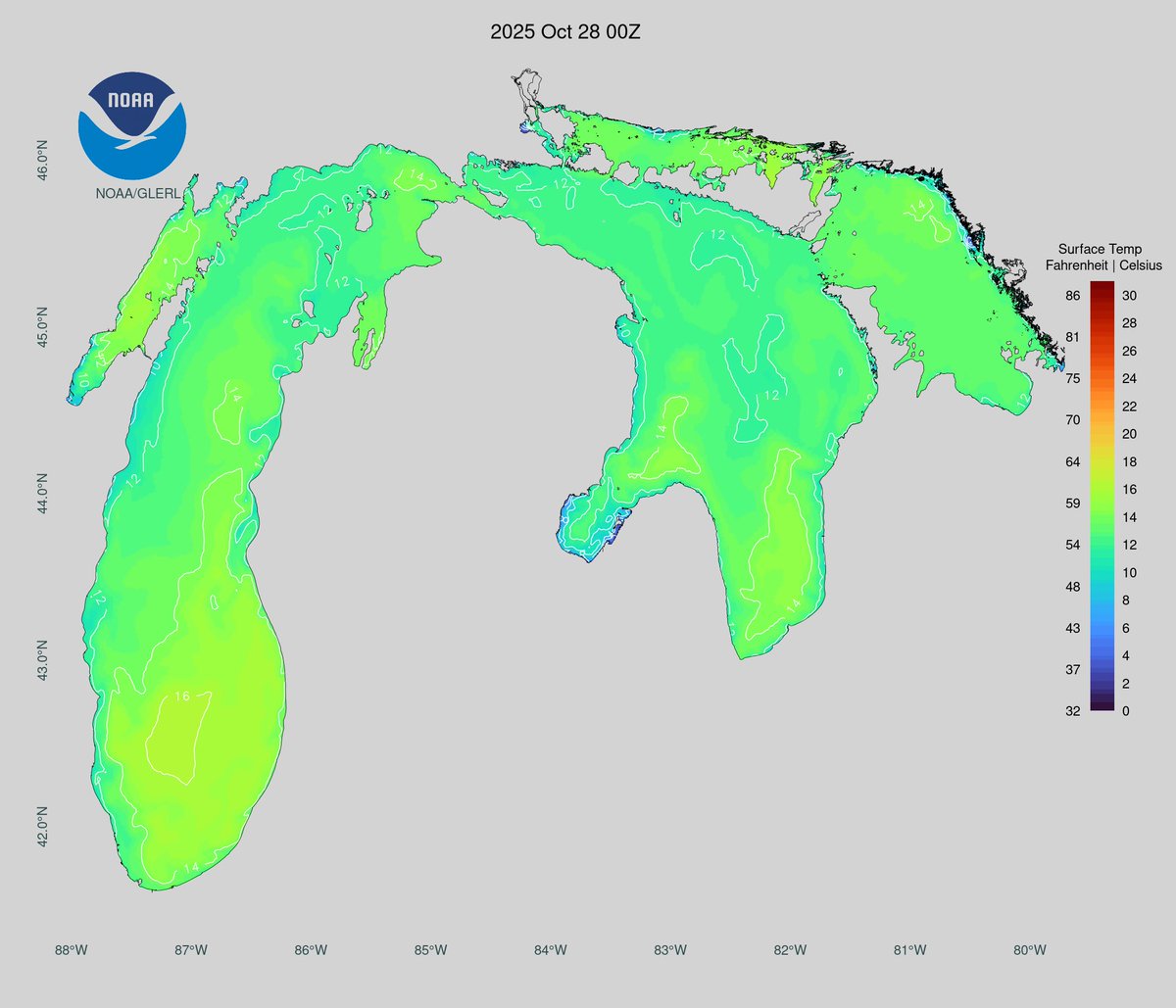 Historic lake effect snow event looks to be shaping up for Monday across N/IN and Chicagoland. Above average lake temperatures and arctic air aloft are setting the stage for a particularly intense LE snow band that may set up anywhere along the southern Lake Michigan shore…