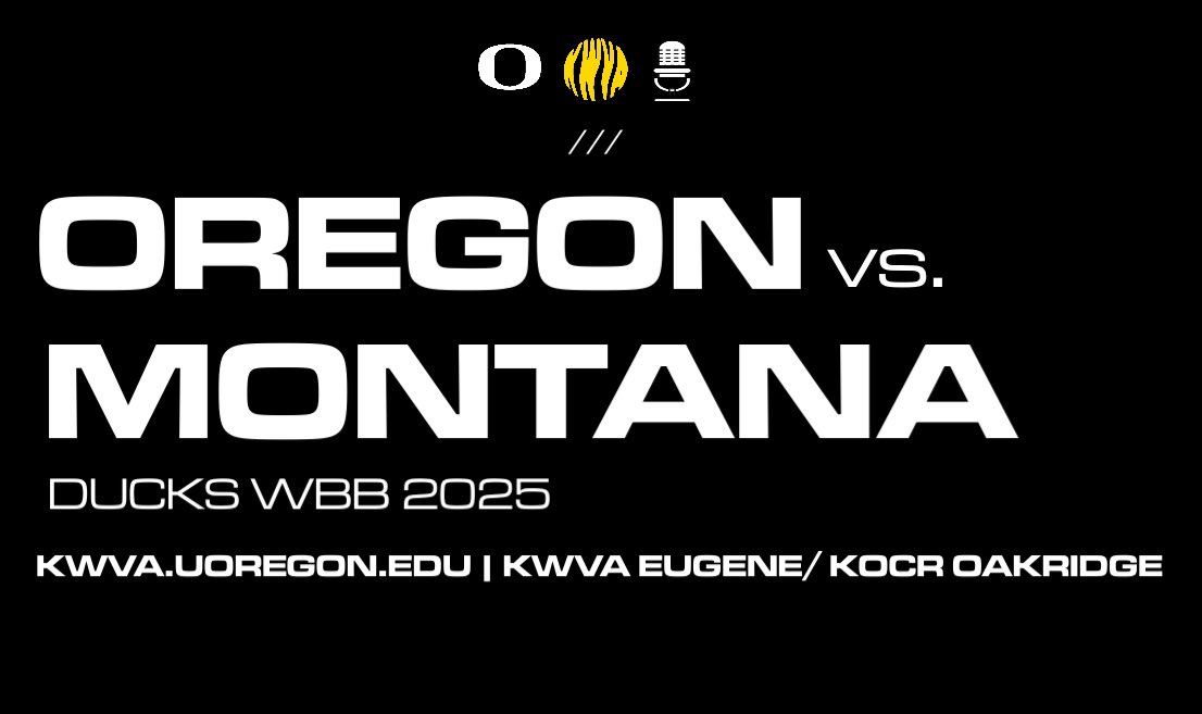 KWVASports's tweet image. We’ve got you covered for today’s @OregonWBB matchup… on X!
Tune in to our livestream HERE as @devlinxchrist and Elliot Watts-Zagha brings you live coverage of the Oregon vs. Montana matchup.

⏰2:00 PM PST