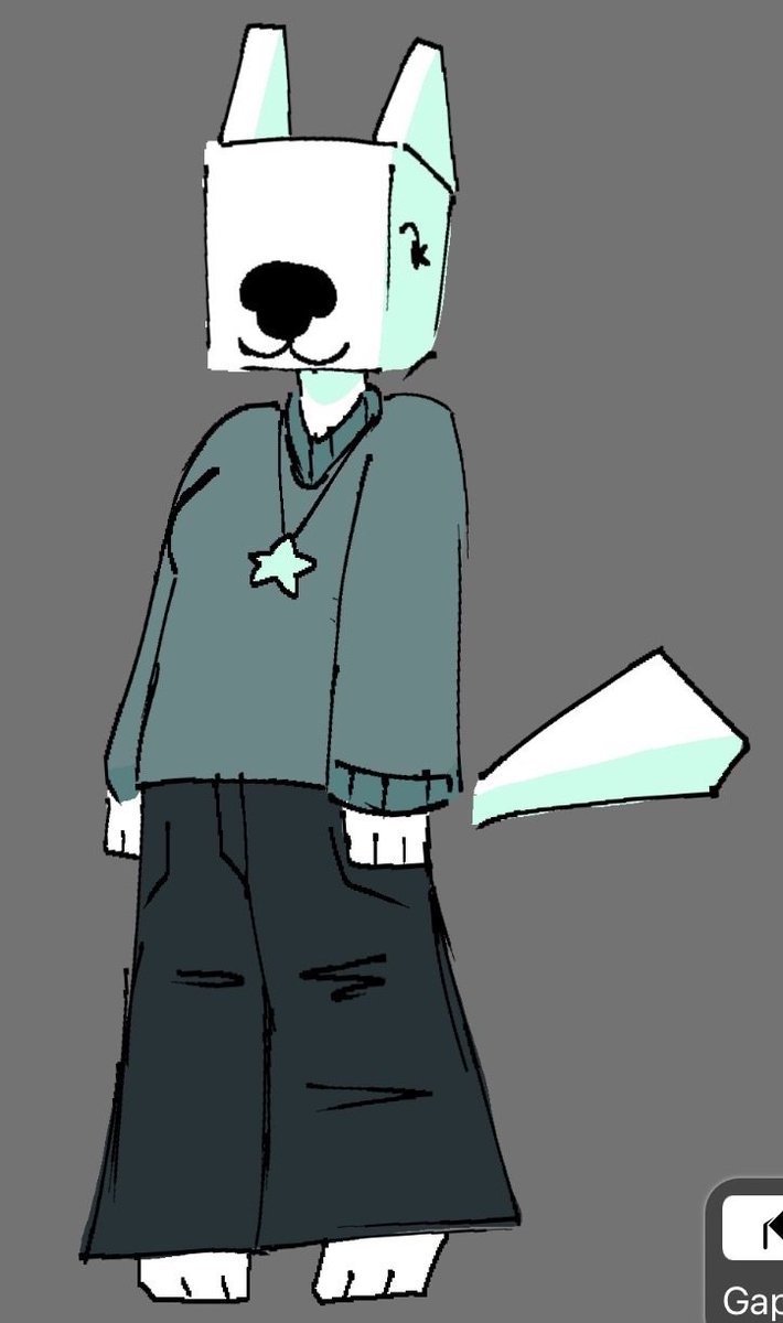 idk what to name her but look at my lovely block lady