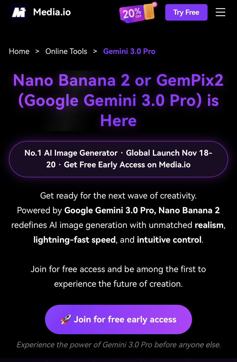 Media IO Gemini 3 page