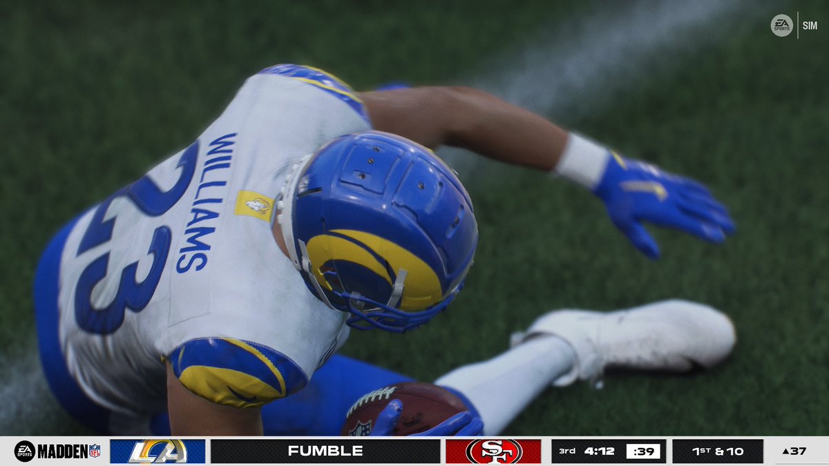 Madden too realistic at this point 👀#KyFumble