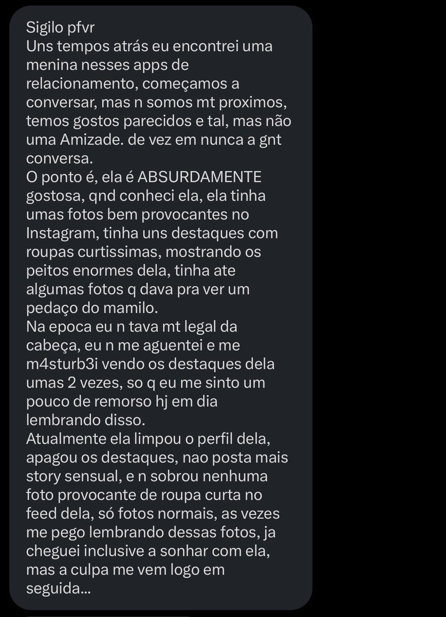 Confissoes pra ler cagando 𝕏 tweet media