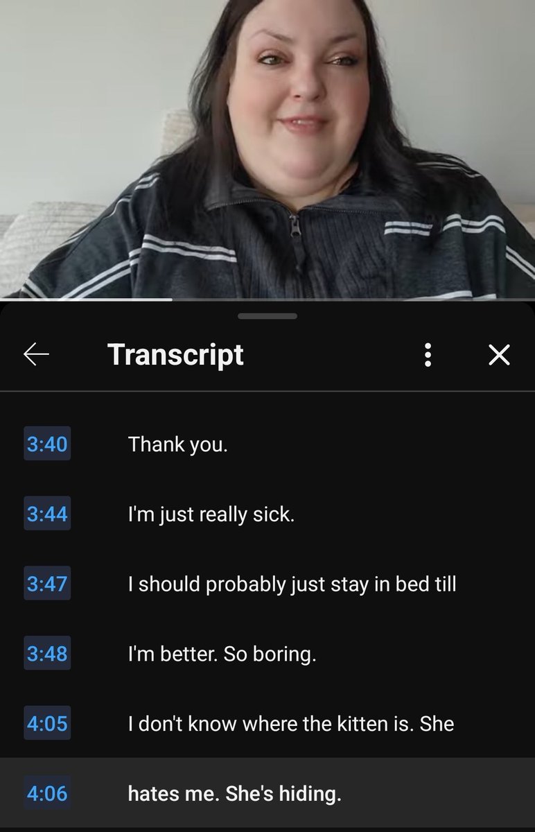 "I don't know where the kitten is. She hates me. She's hiding"
Sorry that's not normal behaviour after being with you a week. 
Poor cat.
#FoodieBeauty