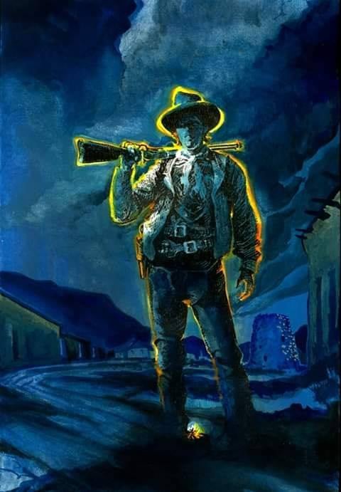 Pals1878's tweet photo. Billy the Kid's Bloody Vow: "A Bullet for the Governor!"
Santa Fe, New Mexico Territory, May 1881,
He was supposed to hang.
Instead, Billy the Kid blasted his way out of Lincoln County Courthouse jail, leaving two deputies dead in a hail of gunfire. The West's most wanted outlaw, barely 21, with ice blue eyes and a grin, vanished into the night.
Now, a chilling letter from the Governor's own wife reveals the terror gripping New Mexico's capital:
"The Lincoln County War’s reign of terror is not over...and we hold our lives at the mercy of the desperados and outlaws. Chief among them Billy the Kid, who was captured and escaped, and now swears that after he has killed Governor Wallace, the Sheriff and the judge who passed sentence upon him, then he will surrender. These are his words...
“I mean to ride into the plaza at Santa Fe, hitch my horse in front of the palace, and put a bullet through Lew Wallace." ~Mrs. Susan Wallace,
in a letter to her children in Indiana.
Governor Lew Wallace, famed author of Ben Hur, had just signed Billy's death warrant. Now his wife writes of sleepless nights and guards pacing the palace roof.
Will the Kid make good on his threat?
One thing's certain: In lawless New Mexico, even the Governor's mansion isn't safe.
Follow us for more, this outlaw's legend is just beginning. #billythekid 
Image: Artwork by B.B.B. "The Illustrated Life and Times of Billy the Kid"