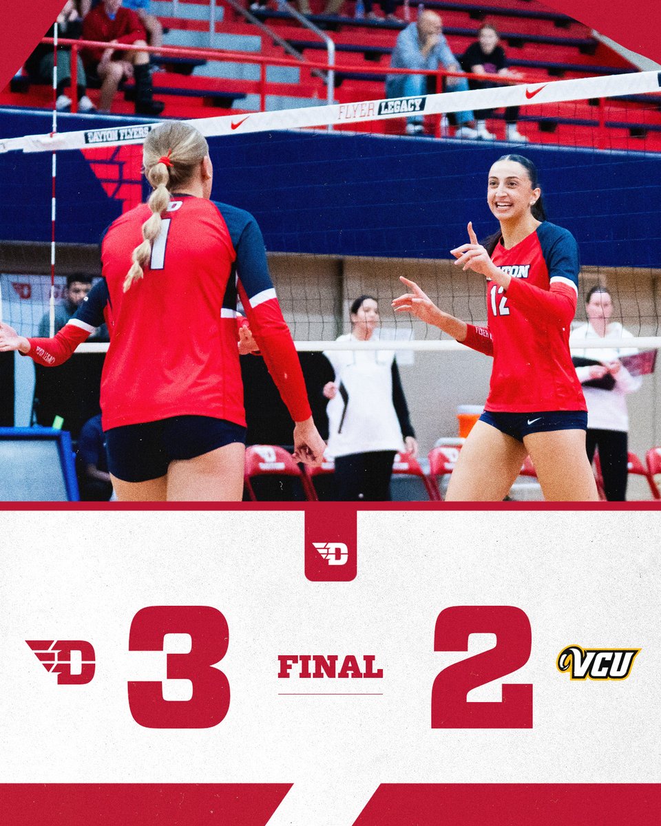 DaytonVB's tweet image. Smiling for a FLYER WIN‼️✈️
#UDVB finishes it in 5!!

#UDVB // #FlyerLegacy