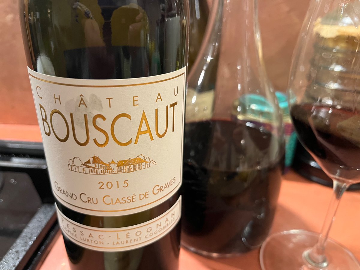 Jeremyonwine's tweet image. Another ‘15 #Bordeaux - tonight #ChateauBouscaut #PessacLeognan #wine #vin #winelover cheers 🍷
