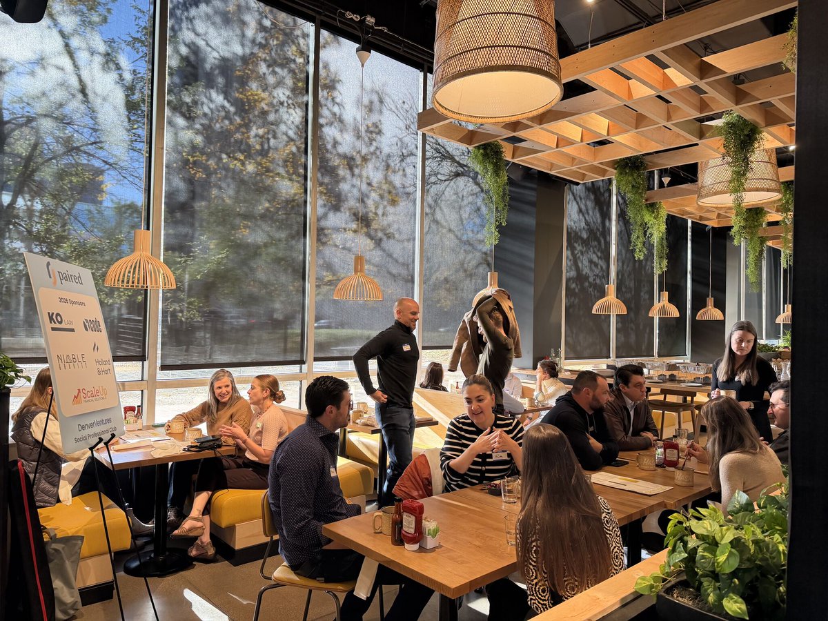 This month's Paired breakfast at HashTAG by Chef Troy Guard was 🔥 Nothing beats connecting with Denver's startup community over a great meal to start the day.