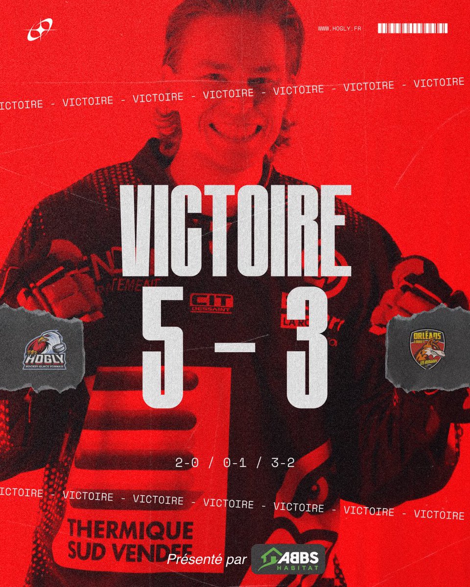 ⏱ | 𝙁𝙞𝙣 𝙙𝙪 𝙢𝙖𝙩𝙘𝙝 𝘱𝘳𝘦́𝘴𝘦𝘯𝘵𝘦́ 𝘱𝘢𝘳 ABBS

Nos Aigles 🦅 renouent avec la victoire après avoir bataillé dur face aux Renards. Encore rejoint au score alors que l’on menait 2-0, notre adversaire n’a rien lâché jusqu’à la fin.

#hogly #hockey #ffhg #division2