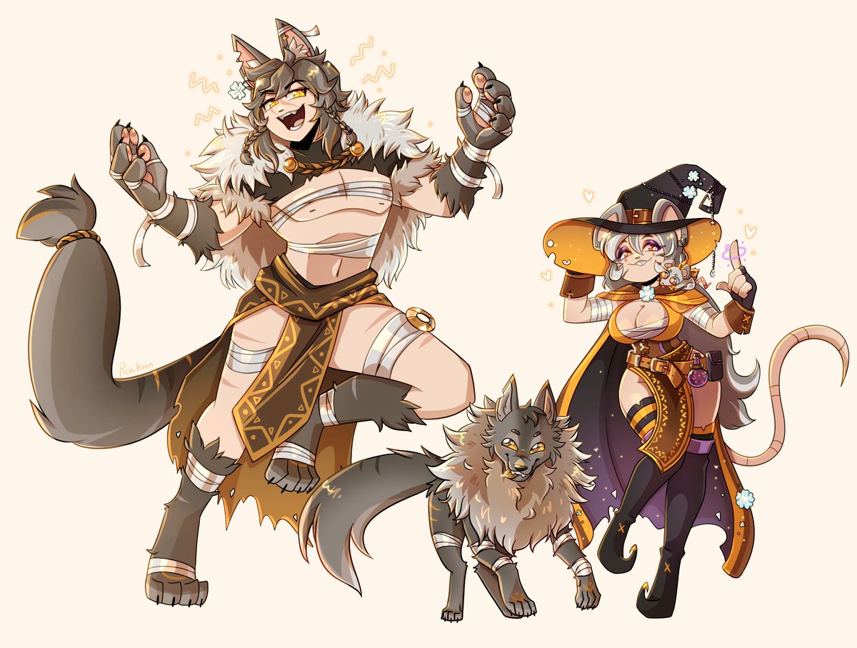 Pichikeen's tweet image. The Stinkys of the Hollow 🧡

#BooTheART #Werework