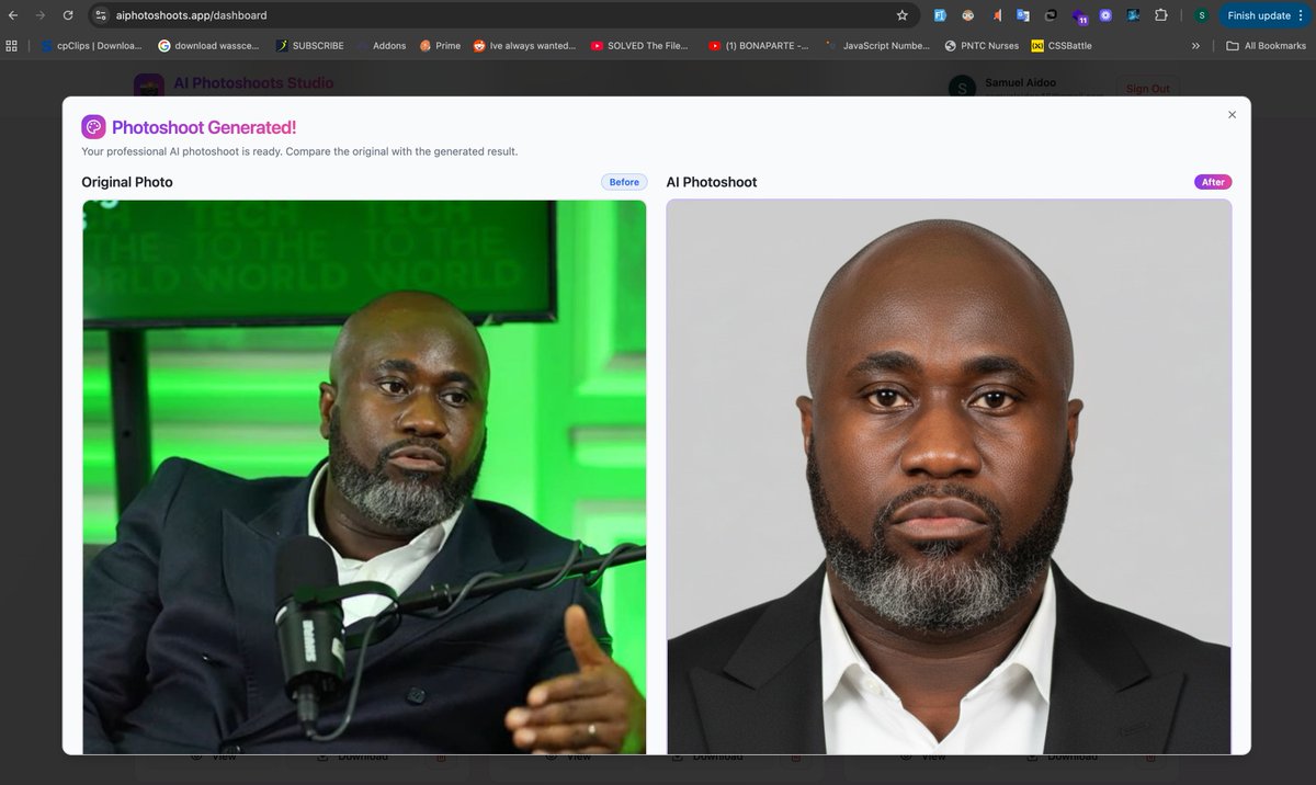 _samuelaidoo's tweet image. Just got my first payment on my SaaS today… and wow, the feeling is unreal.Seeing someone actually pay for something you built from scratch hits differently.
Shoutout to everyone building — keep going, that first  payment notification is worth it.
👉 aiphotoshoots.app