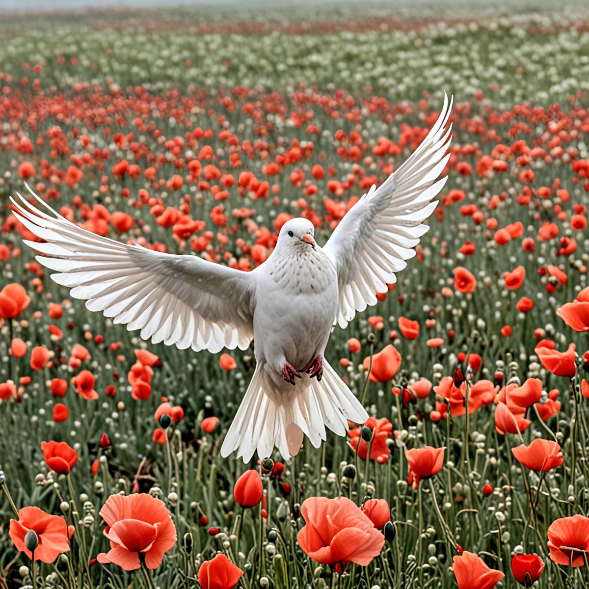 ☀️ 🕊

#AI #AIArtwork #Dove #Poppy