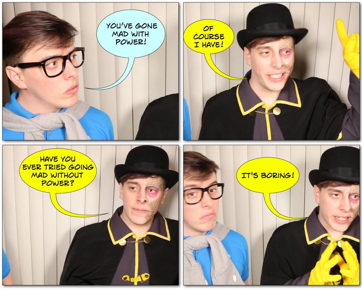 manbemel's tweet image. Mad with Power. From an incorrect quote by @/dikdikpronouncedxylophone on Tumblr.
#thomassanders #sanderssides #sanderssidesincorrectquote #sanderssidesphotocomic #pattonsanders #janussanders