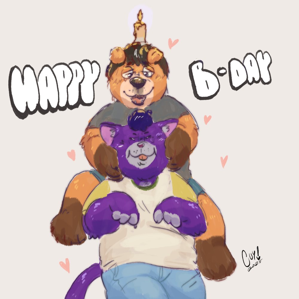 This week was nuts 😔 but here's a drawing i made for my baby on his birthday 3 days ago,, i love you so much <a href="/Ilow1320/">Ilow1320 🇧🇷</a> kitty you are the best ❤️