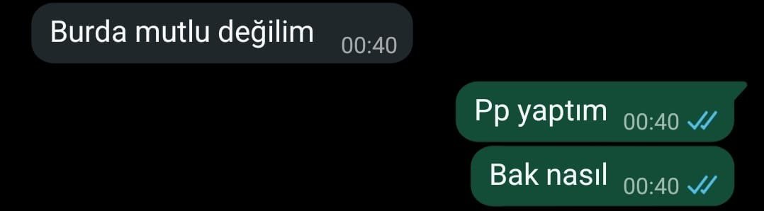Derdimi anlatınca anlık arkadaşımın umursayış sksksks