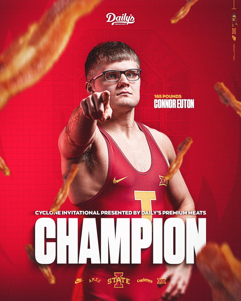 CycloneWR's tweet photo. Top-20 win for Connor Euton 🤓🌪️

He takes out No. 20 Cody Goebel (WIS) with a second period tech fall, 19-4.

🌪️🚨🌪️ https://t.co/sGMLIsmzZu