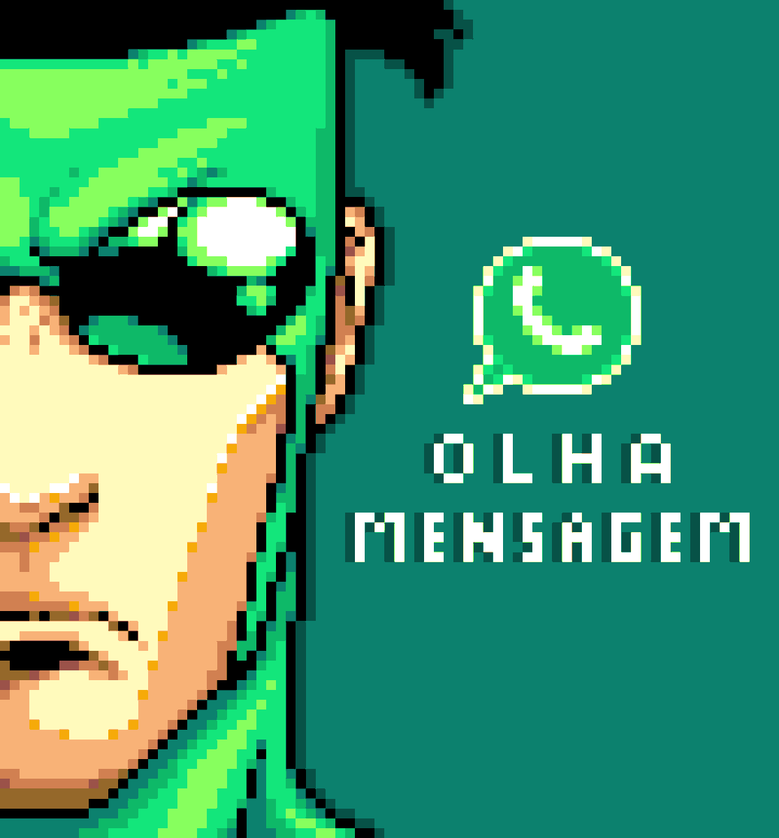My favourite #invincible variant, whatsapp invincible. Made this one first wplace and then just edited the background

#pixelart