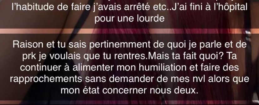 usr_charlene's tweet image. je suis pas folle, elle est clairement en train de confirmer que c’était pour un avortement la ? #ovsie #bebeta #kms