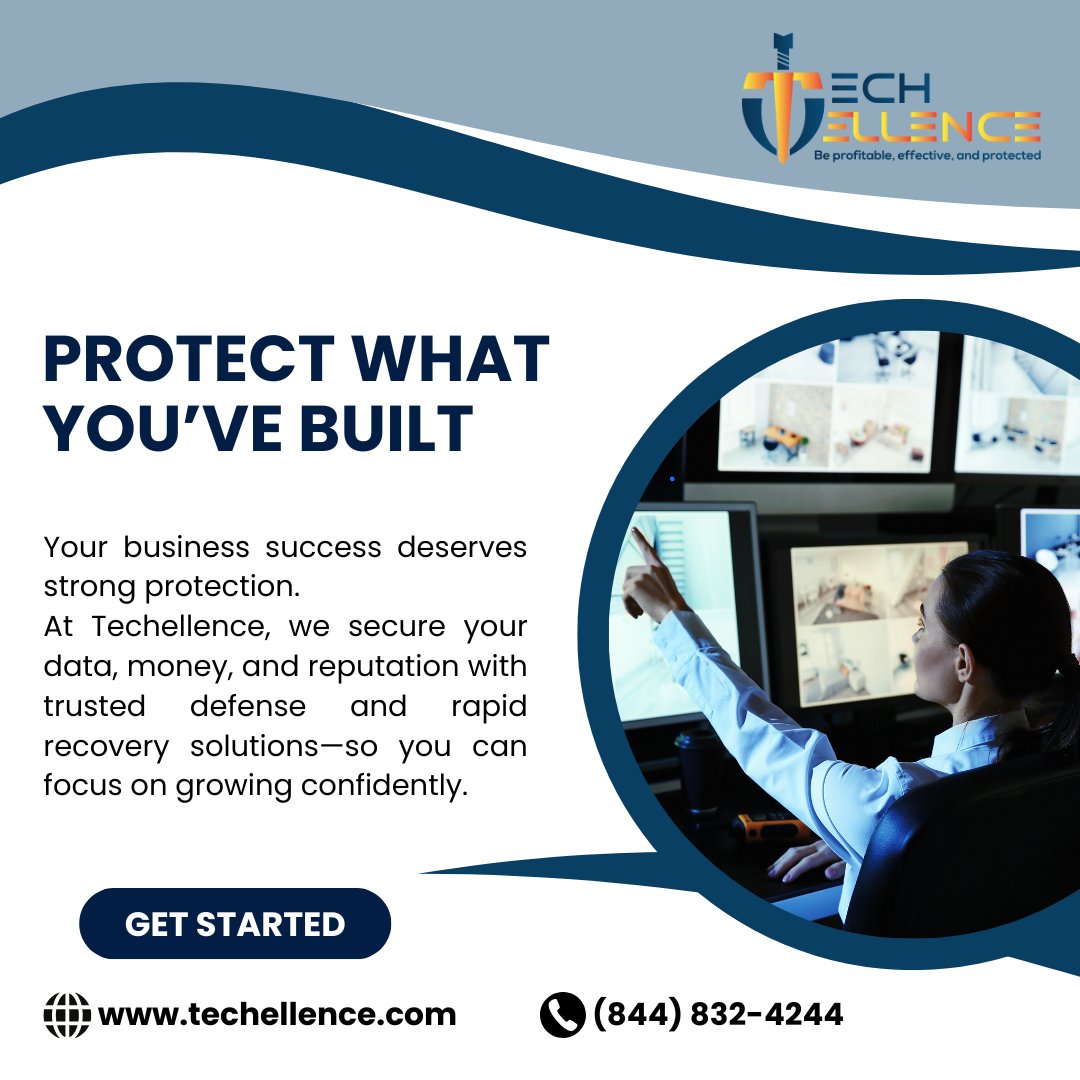 techellence's tweet image. 🚨 Are Your Assets Safe?
One click. One breach. That’s all it takes to lose everything you’ve built — your data, your money, your reputation.

💬 Don’t wait for a breach — verify your protection today!
🌐 techellence.com

#DataDefense #StaySecure #Techellence