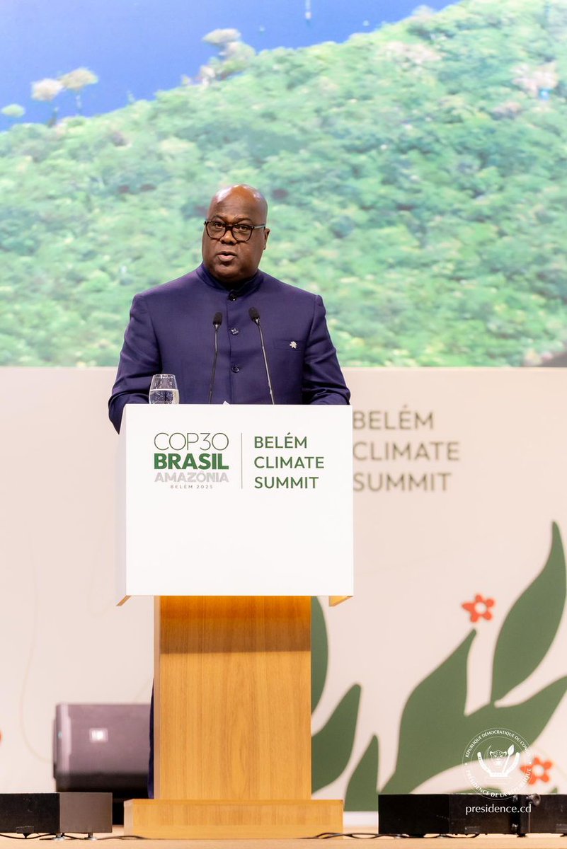Naturelcd2020's tweet image. le président Félix Antoine Tshisekedi a réaffirmé la place centrale de la (RDC) dans la lutte contre le changement climatique. L’avenir de l’humanité dépend de nos forêts, mais ces forêts vitales sont aujourd’hui en danger. Dix ans après l’Accord de Paris,