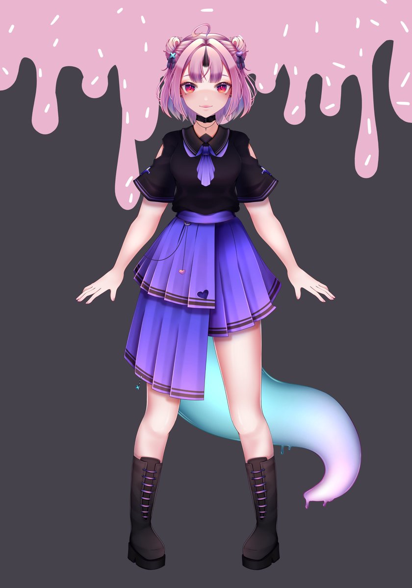 Ich habe einfach noch ein altes, ungenutztes Model gerum liegen. Es ist SUPER ALT, aber auch bisschen sad.
Spoiler: Es war ein Produkt einer Idee für <a href="/Vibrant_VT/">Vibrant 🌸 New Generation Soon 🎀</a> für sie ich für uns ALLE eigene Models zeichnen wollte.

NAJA, dass das sehr ambitioniert war, weiß ich jetzt auch.😩