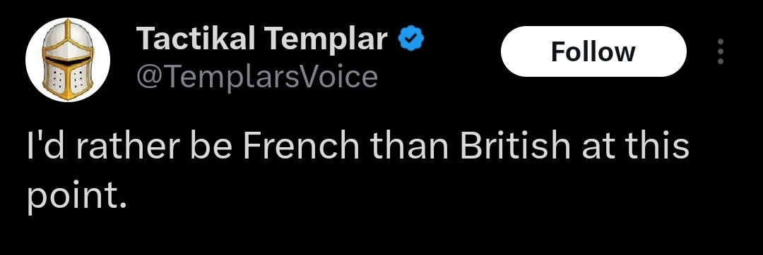 Worst words that have been uttered by Tactikal Templar. This tells me what type of person you are 😔