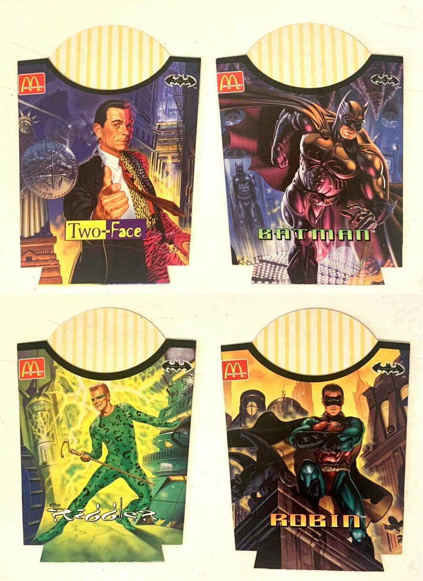 French McDonald’s fries box for Batman Forever (1995)