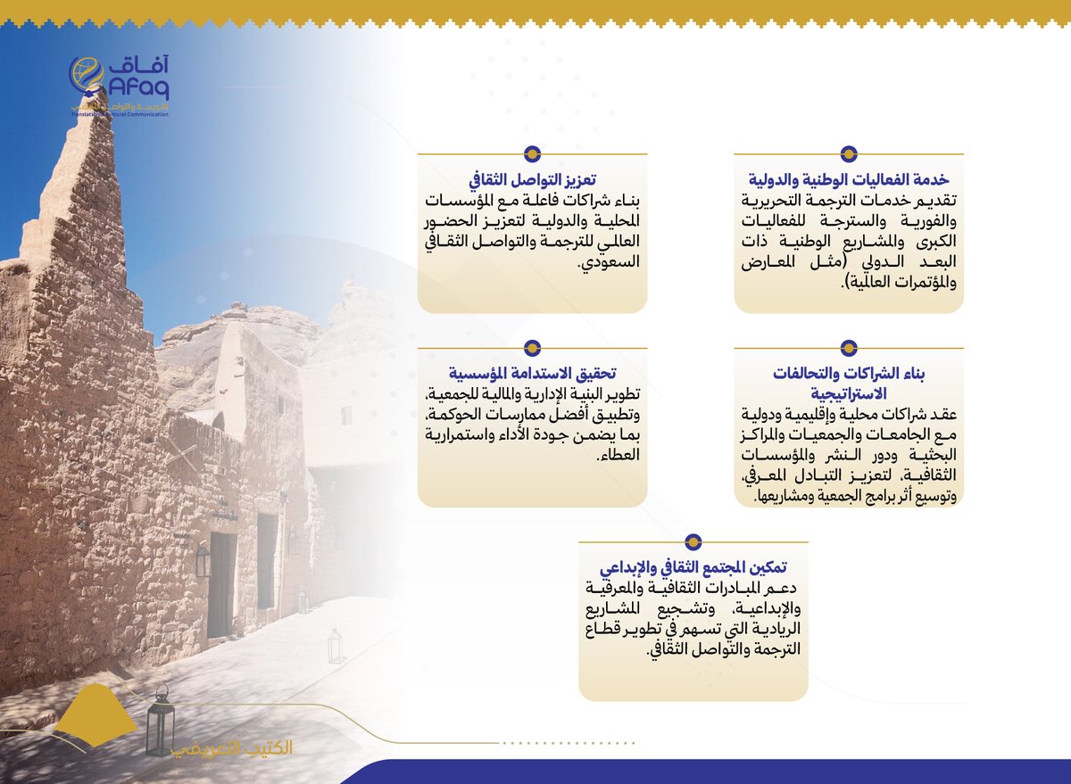 جمعية آفاق للترجمة والتواصل الثقافي tweet media