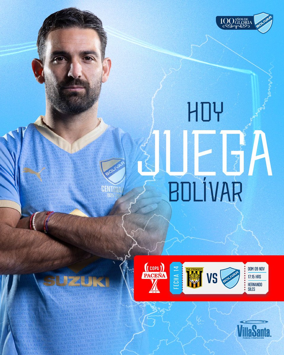 Bolivar_Oficial's tweet image. 💙⚔️ ¡Día de Superclásico Nacional! 🔥

Hoy todo el trabajo, la entrega y la pasión se ponen a prueba en el Siles 🙌🏻⚽

¡Ganando, sellamos la clasificación directa a cuartos de la Copa Paceña! 💪🏻💫

¡Vamos con todo, Bolívar! 💥🩵

#BolívarCentenario #UnSigloDePasión