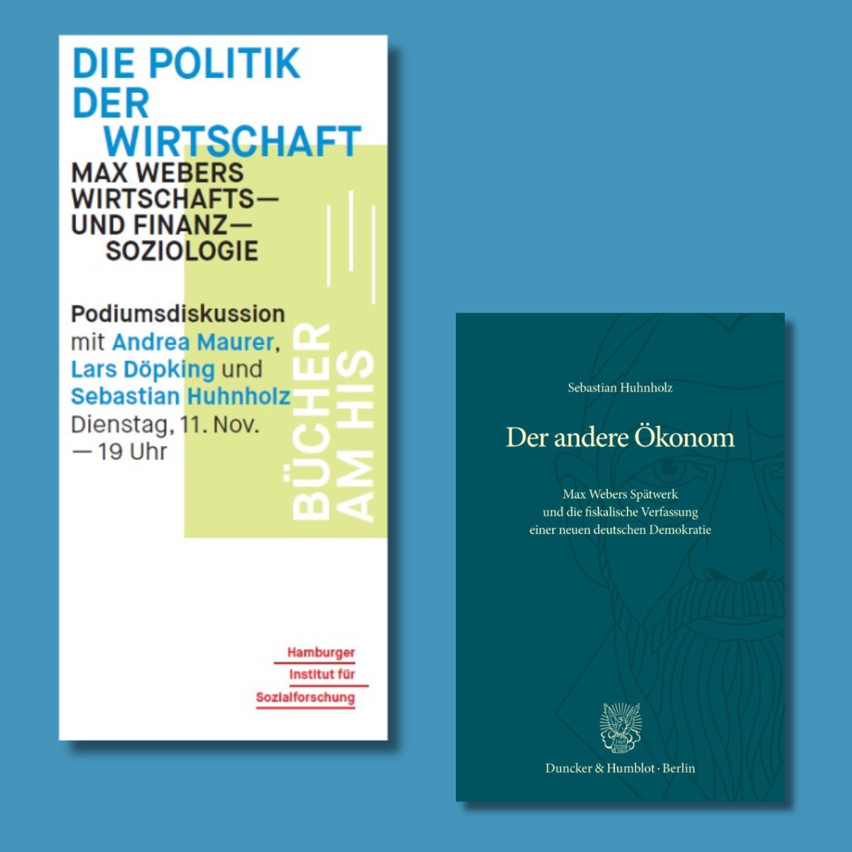 Veranstaltungshinweis: Am kommenden Dienstag präsentiert unser Autor Sebastian Huhnholz (<a href="/SebastianHuhnh1/">Sebastian Huhnholz</a>) sein Buch »Der andere Ökonom« im Rahmen einer Podiumsdiskussion am Hamburger Institut für Sozialforschung (<a href="/his_hamburg/">HIS</a>): his-online.de/veranstaltunge…  #MaxWeber