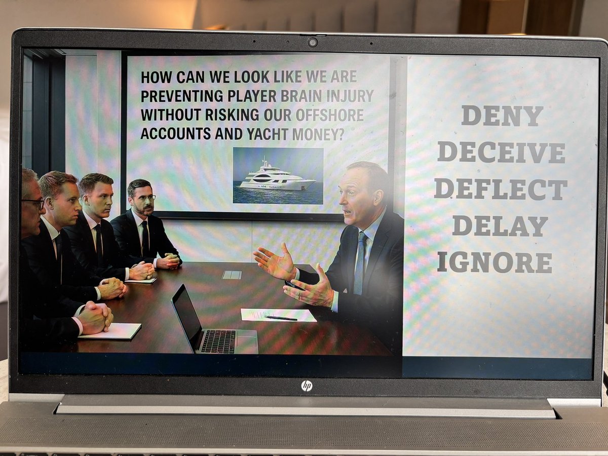I’m presenting my ongoing critical research on brain injury in contact sport in Vancouver this afternoon at #NASSS2025. I detail the script that ‘Big Sport’ uses to avoid accountability for the concussion scandal.