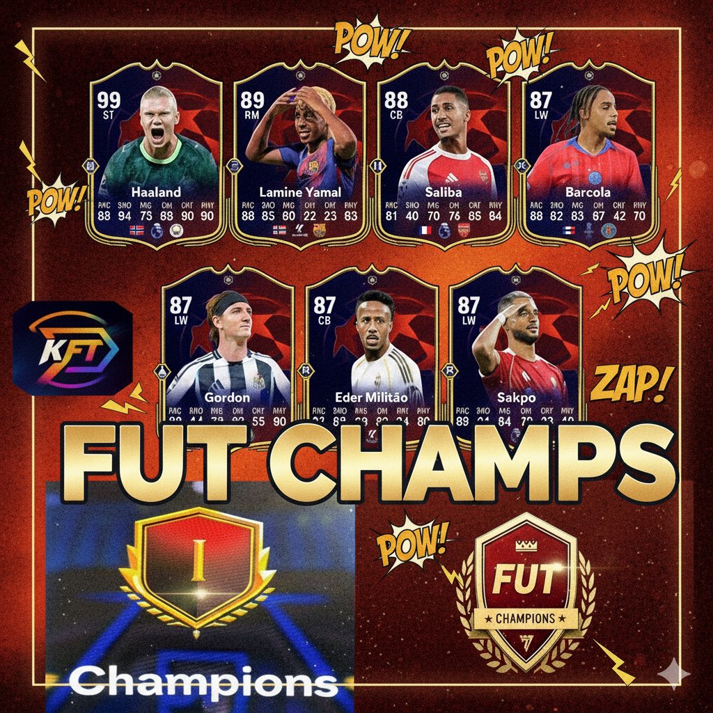 🚨 FUT CHAMPS LIMITED SPOTS AVAILABLE 🚨
UEFA PRIME TIME IS HERE! 60+ SPECIALS IN PACK! 🔥🔥

Rank 1 = Minimum 500k+ Coins &amp; Guaranteed UEFA Primetime Pack 🥶🔥

We’re taking limited orders for this weekend. Dm to book Fut Champs Rank 1

✅ Played by pros
💰 500k+ coins