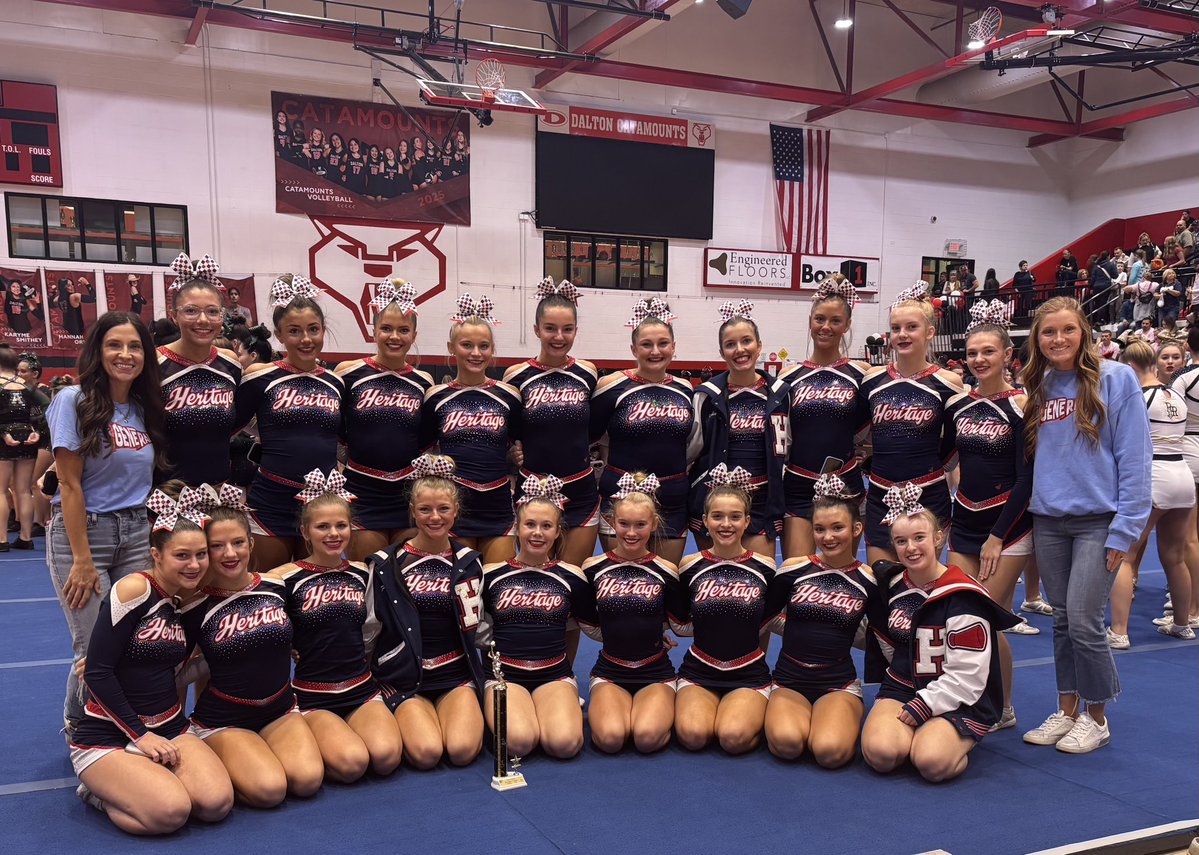 Good luck to <a href="/HHSCheer10/">Heritage High Cheer</a> as they compete in the Region Championship today!