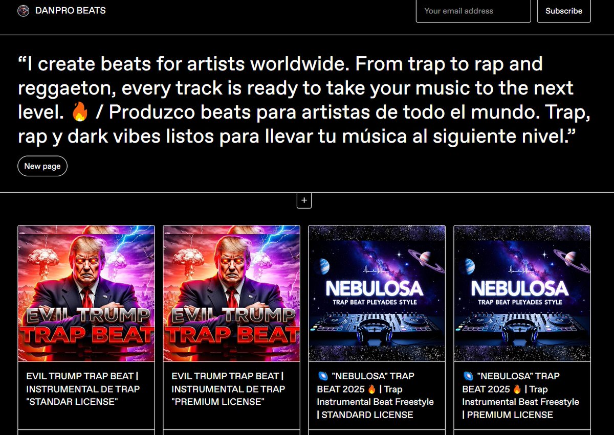 DanProVenezuela's tweet photo. 🎧 NEW BEAT CATALOG AVAILABLE NOW!

I just released a fresh selection of industry-ready instrumentals for artists, labels and creators. Trap, Reggaeton &amp; Electronic vibes ready to elevate your next release. Explore the full catalog + purchase here:
 https://t.co/Oe9VvN3y1E #beats https://t.co/JUeFxQ4vOn