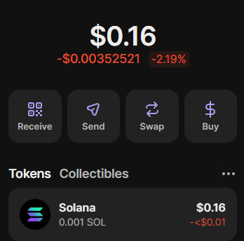 Almost full week! 

Day 6 of asking the X fam to drop me *any* SOL in my wallet!          

Even 0.001 SOL keeps the dream alive 🚀      
No pressure, just good vibes &amp; gratitude 📷          

Wallet: ULQrKuufHLbLLtg48RaFbqawC9djqTsrubis8M2CHbH  

Balance on day 6: 0.001 SOL