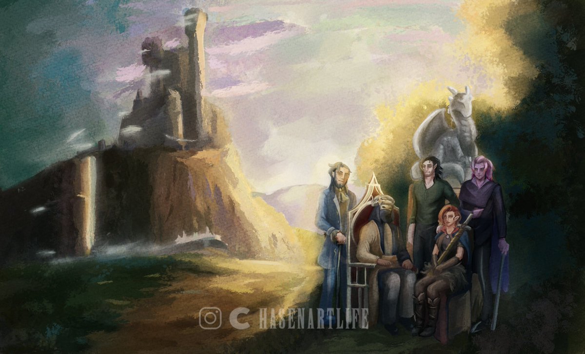 hasen_cestmoi's tweet image. Arte em comemoração a minha campanha de Curse of Strahd que completou 7 anos semana passada (2 de Novembro)
Adorei que só faltou o "The End" escrito na tela pra passar a vibe de arte final de um jogo hahah🥹
#curseofstradh #campaing #dnd #tormenta20 #tormenta #characterart #rpg