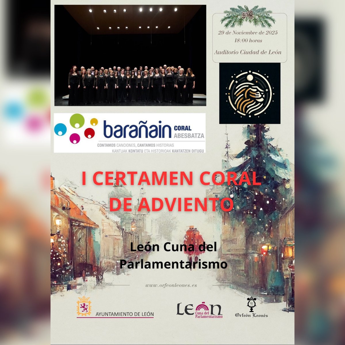 Mostramos uno de los coros que participarán en el
I Certamen coral de Adviento “León, Cuna del Parlamentarismo”

 instagram.com/reel/DQzcysNiJ…