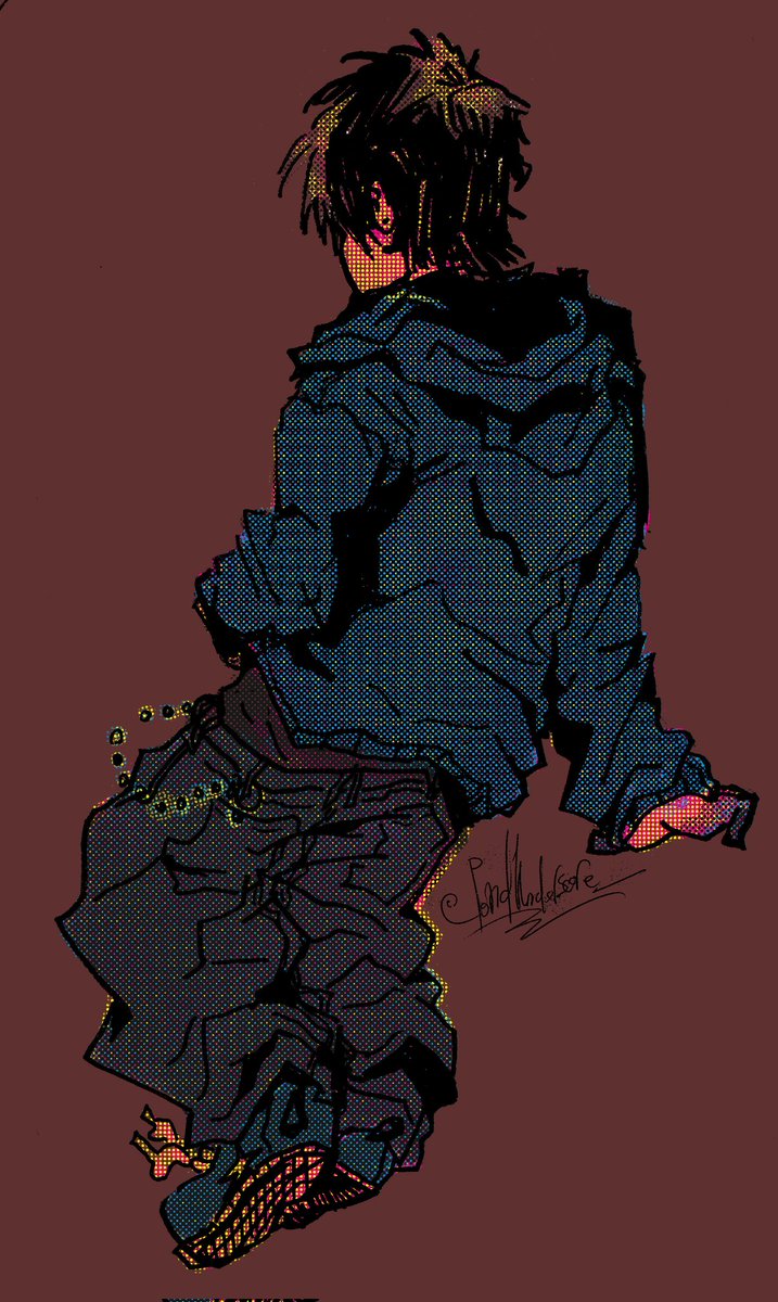 PondUnderscore_'s tweet photo. Messing around with screentones and doing lines traditionally 🔥🔥

#jrwifanart https://t.co/WCHP5bWXMI